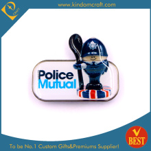 Stainless Steel Police Badge with Epoxy Made in China