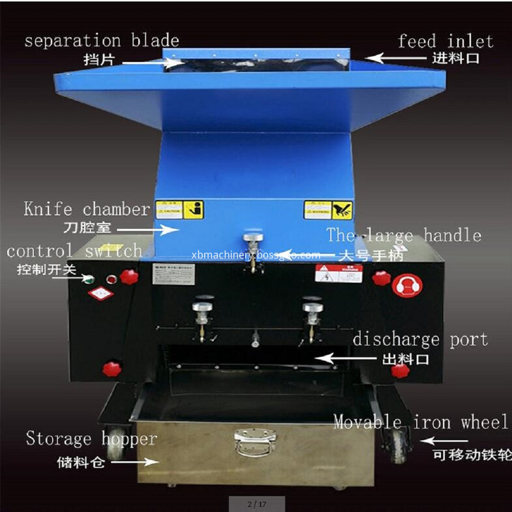 Strong plastic powder machine structure display