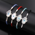 Hamsa Hand Evil Eye Spiritial Charm Rope Bracelet