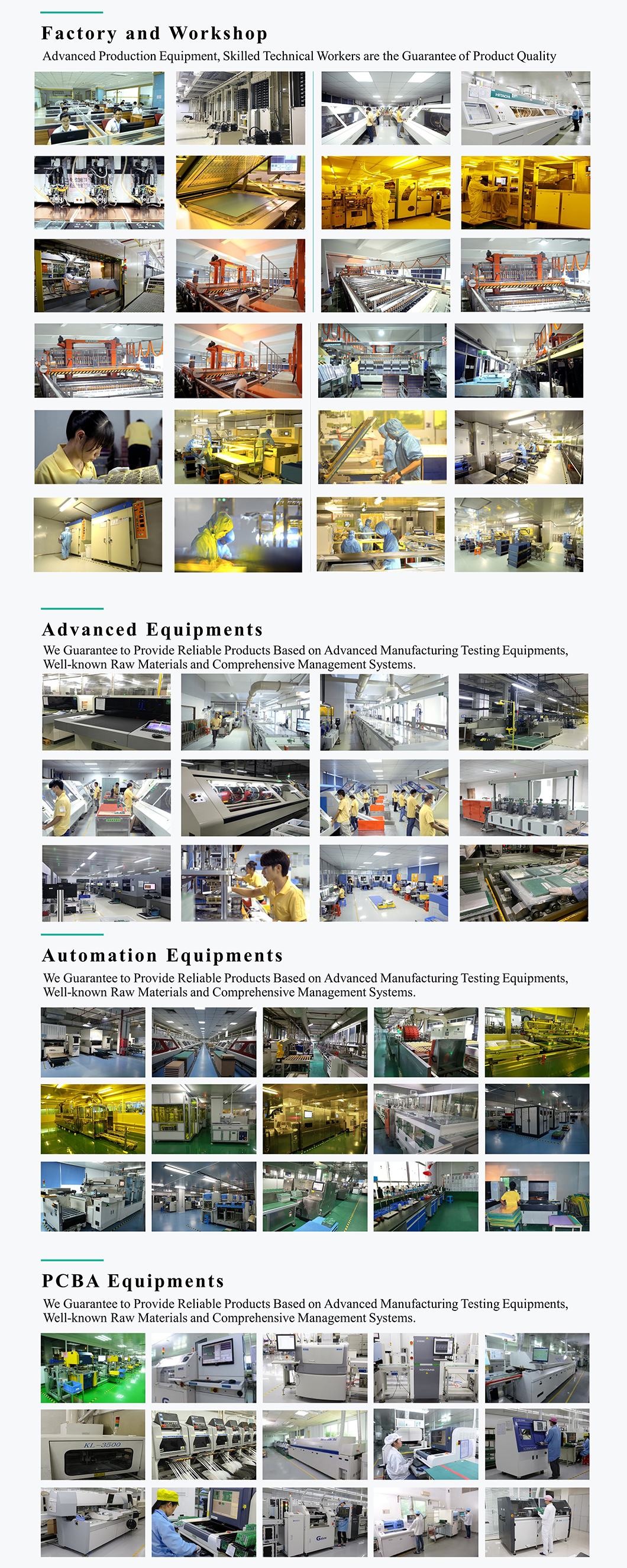 Advanced Production Equipment, Skilled Technical Workers are the Guarantee of Product Quality