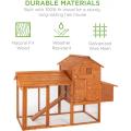 80in Outdoor Holz Chicken Coop Multi-Level Hen House