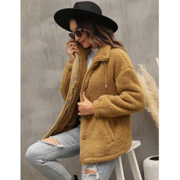 Chaqueta sherpa para mujer ropa de invierno cálida