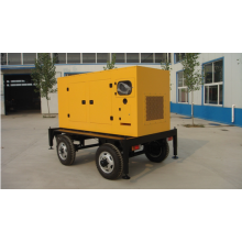 4-Rad Trailor Mobile 160KW Generator 6CTAA8.3-G2 Motor mit 60km/h und schallisoliert und Regenschutz