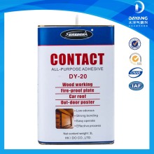 Strong bonding contact adhesive for wood working