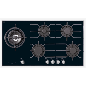 Cuisinière à gaz en acier Miele