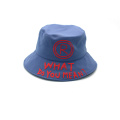 Custom Cotton embroidery Short Bucket Hat patch