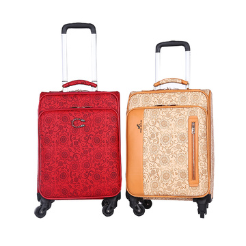 customized four wheels aluminum pulling bar luggage