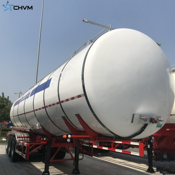 Chemical liquid tank trailer for sulfuric acid transporting