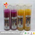 Religious candle glass jars