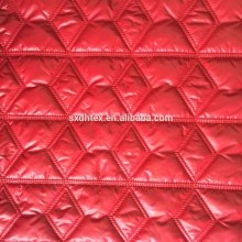 velboa/polyester embroidered thermal padded fabric with quilting for down coats/jacket