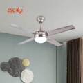 Grande ventilador moderno de teto com luzes LED brilhantes