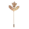 Maple Leaf Brooch Pin with Charms Electroplate