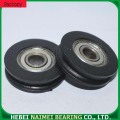 High speed U groove rope pulley ball bearings