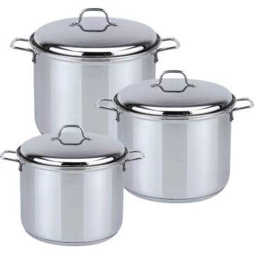 6pcs stock stainless steel pot