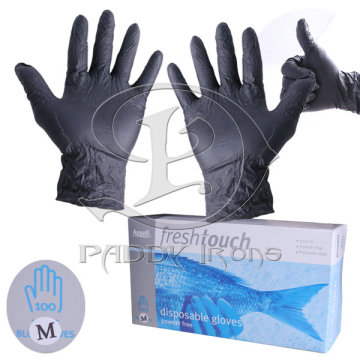 Gants de tatouage noirs Gant de tatouage jetables taille M Piercing de tatouage 50 paires