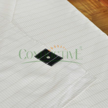 Sábana de cama de algodón plateada con conexión a tierra tamaño queen