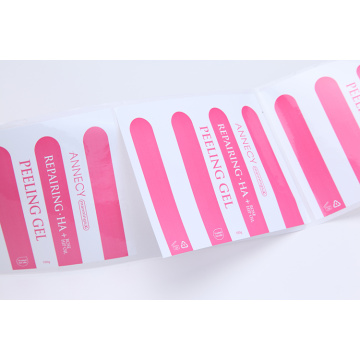 Red Synthetic Paper Sticker Hologram Strip Label