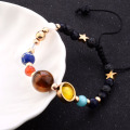 Trendy colorful beaded solar system bracelet