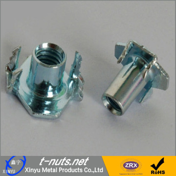 Stainless steel four claw T nuts