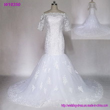 Hot Sale Bling Bling See Through 2017 Wedding Dress New Beads Crystal Handmade Appliques Custom Size