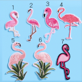 Característica Flamingos Birds DIY Parches bordados personalizados