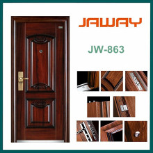 2016 Hot Sale Main Entrance Exterior Single Leaf Steel Door From Zhejiang