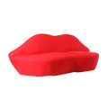 Elegantes zeitgenössisches rotes Kaschmir-Lippensofa