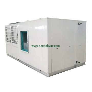 Rooftop Packaged Unit with Hot Water Coil