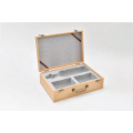 Flush Plastic Interior Wooden Wine Box