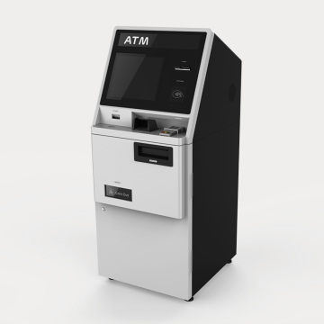 ATM inteligente para contas de papel e retirada de moedas de metal