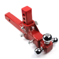 Three-ball adjustable trailer arm trailer connector