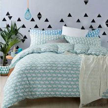 100% pigment printed cotton bedding set bed duvet cover set