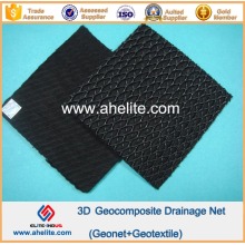 HDPE Geocomposite Geonet Rede de drenagem 200g / 5.5mm / 200g