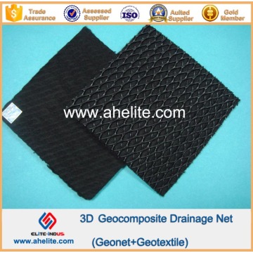 HDPE Geocomposite Geonet Red de drenaje 200g / 5.5mm / 200g