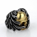 Terminator skull ring stainless steel jewelry silver