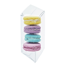 Boîtes d&#39;emballage transparentes en acétate en plastique cadeau Macaron