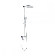 Ensemble de colonne de douche à effet pluie de salle de bain carrée en acier inoxydable