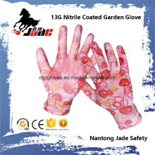 13Г Нитрила покрытием безопасности перчатки работы сада