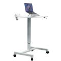 Bureau d&#39;ordinateur portable mobile réglable en hauteur pneumatique