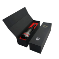 Coffret cadeau papier champagne vin en carton noir mat