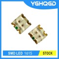 smd led sizes 1615 yellow green and red