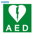 Medical Safety Plastic Emergency Defibrillator AED Sign