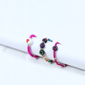 Ensemble de bracelet de fille rose-rouge