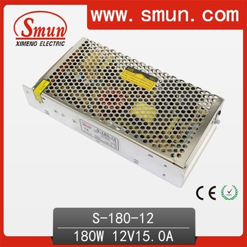 180W 12VDC 15A Output Switching Power Supply for Motor S-180-12