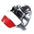 Custom frown siver flag  skull rings