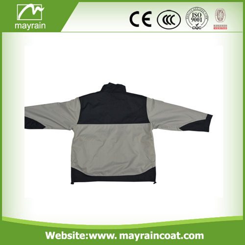 Gray Cycling Wear Polyester Outdoor Jacket