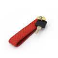 Высококачественная металлическая цепочка для ключей Python Leather Key Chain