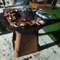 Placa de acero inoxidable BBQ ecológica