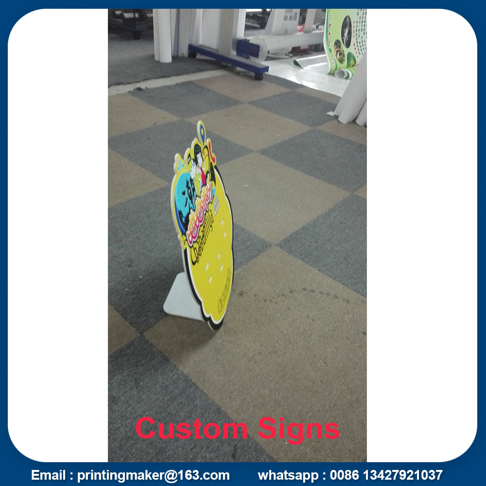 free standing pvc board display