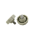 Black Plastic Knob Thumb Screw with Knurling Head